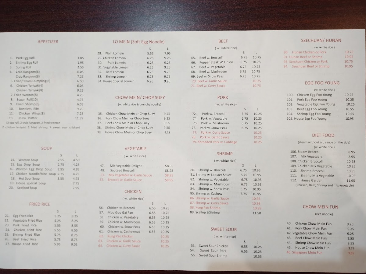 Great Wall Chinese Restaurant Menu-5